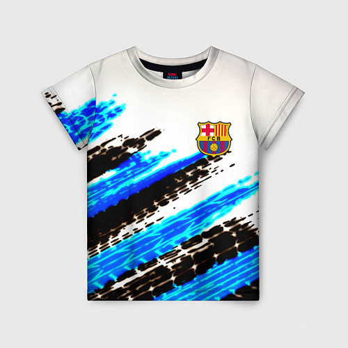 Детская футболка Barcelona fc club / 3D-принт – фото 1