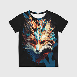 Детская футболка Живописный лис