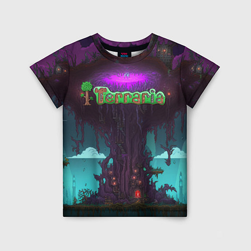 Детская футболка Terraria tree / 3D-принт – фото 1