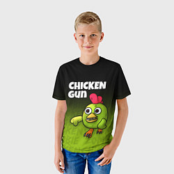Футболка детская Chicken Gun - Zombie Chicken, цвет: 3D-принт — фото 2