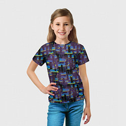 Футболка детская Абстрактный узор в цвете, цвет: 3D-принт — фото 2