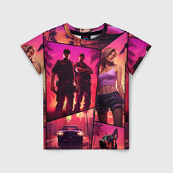 Футболка детская GTA V style art, цвет: 3D-принт