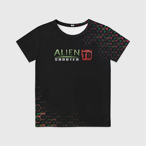 Детская футболка Alien Shooter космос тема / 3D-принт – фото 1