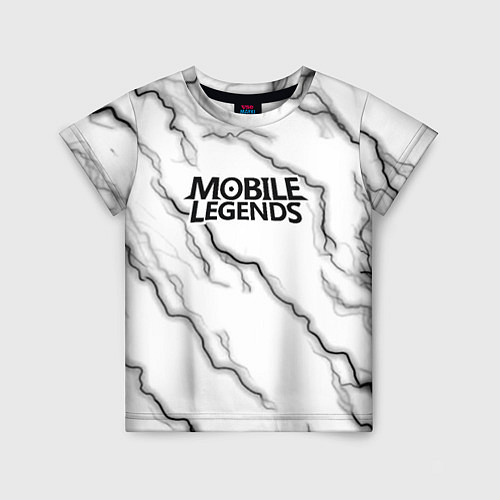 Детская футболка Mobile legends молнии / 3D-принт – фото 1