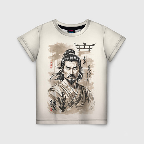 Детская футболка Vintage samurai / 3D-принт – фото 1