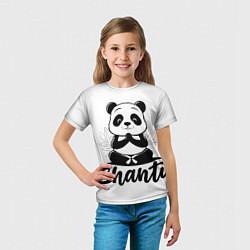 Футболка детская Шанти панда, цвет: 3D-принт — фото 2
