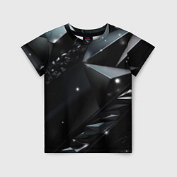 Футболка детская Black luxury abstract, цвет: 3D-принт