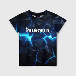 Футболка детская Palworld logo blue ice, цвет: 3D-принт