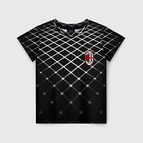 Детская футболка Милан футбольный клуб / 3D-принт – фото 1