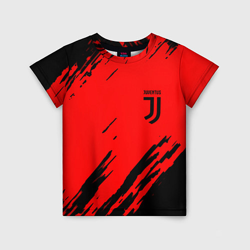 Детская футболка Juventus краски спорт фк / 3D-принт – фото 1