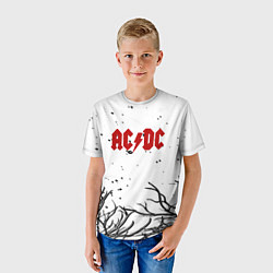 Футболка детская AC DC steel bend, цвет: 3D-принт — фото 2