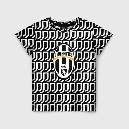 Детская футболка Juventus pattern fc / 3D-принт – фото 1