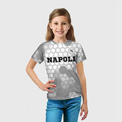 Футболка детская Napoli sport на светлом фоне посередине, цвет: 3D-принт — фото 2