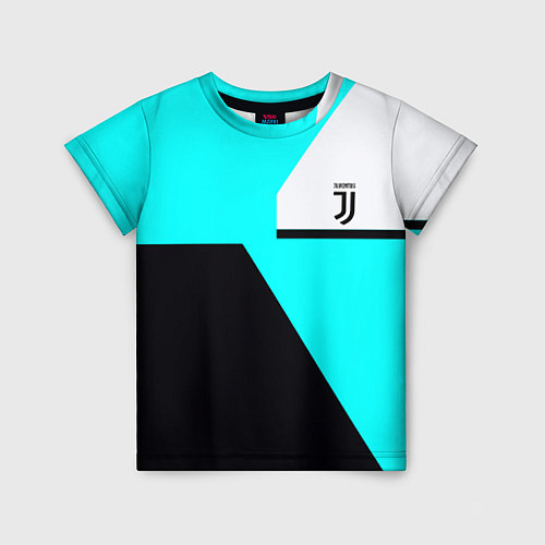 Детская футболка Juventus sport geometry fc / 3D-принт – фото 1