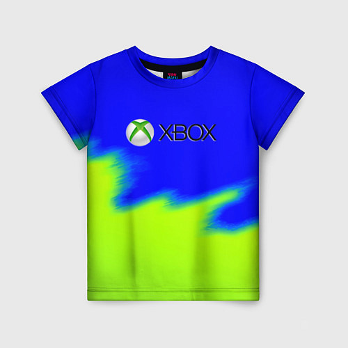 Детская футболка Xbox кислотный стиль текстура / 3D-принт – фото 1