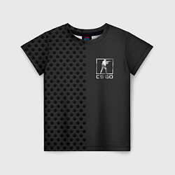 Футболка детская CSGO metal logo, цвет: 3D-принт