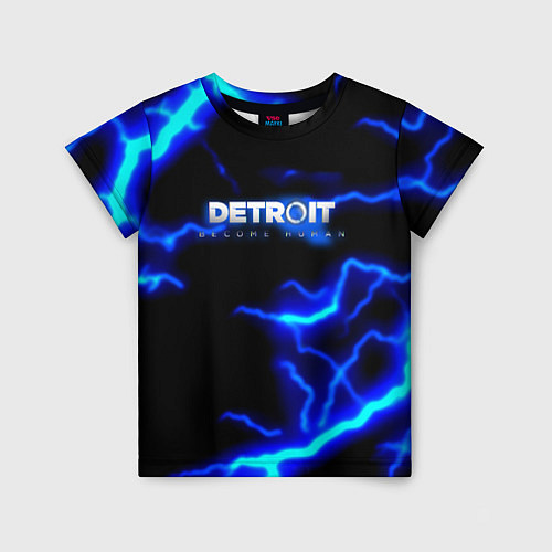 Детская футболка Detroit become human storm / 3D-принт – фото 1