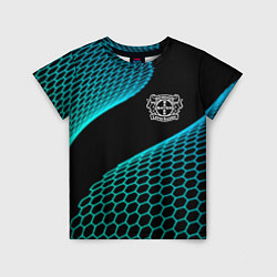 Футболка детская Bayer 04 football net, цвет: 3D-принт