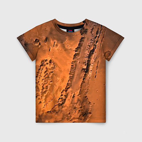 Детская футболка Каналы на Марсе - star dust / 3D-принт – фото 1