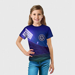 Футболка детская Leicester City ночное поле, цвет: 3D-принт — фото 2