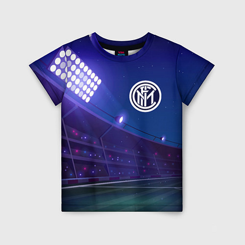 Детская футболка Inter ночное поле / 3D-принт – фото 1