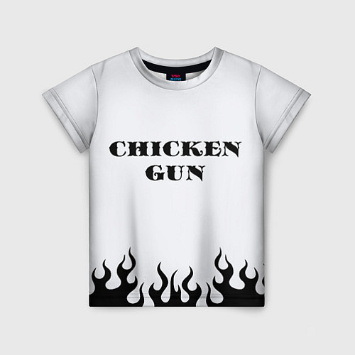 Детская футболка Чикен ган пламя / 3D-принт – фото 1