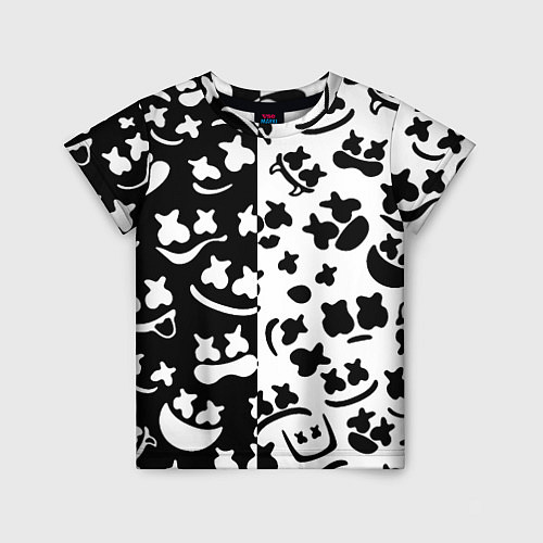 Детская футболка Marshmello music pattern / 3D-принт – фото 1