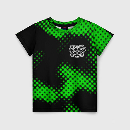Детская футболка Bayer 04 sport halftone / 3D-принт – фото 1