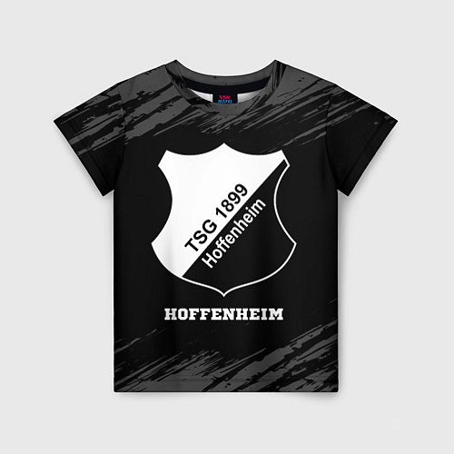 Детская футболка Hoffenheim sport на темном фоне / 3D-принт – фото 1