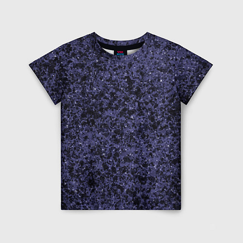 Детская футболка Абстракция брызги фиолетовый / 3D-принт – фото 1