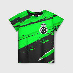 Футболка детская Real Madrid sport green, цвет: 3D-принт