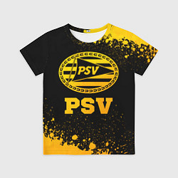 Футболка детская PSV - gold gradient, цвет: 3D-принт
