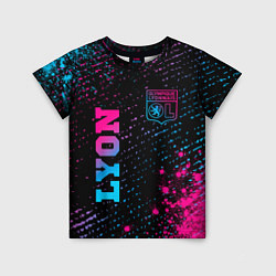 Детская футболка Lyon - neon gradient вертикально