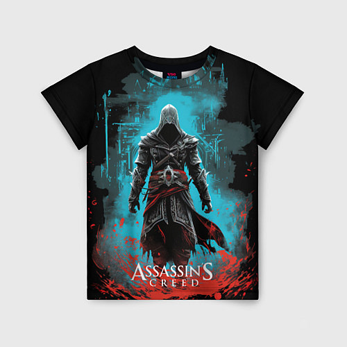 Детская футболка Assassins creed подводный город / 3D-принт – фото 1