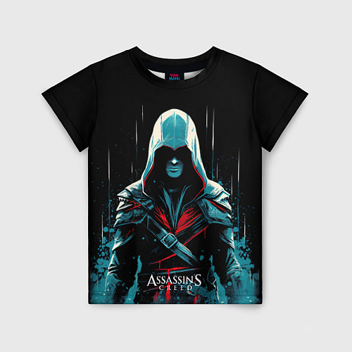 Детская футболка Assassins creed ночной образ / 3D-принт – фото 1