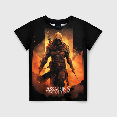 Детская футболка Assassins creed пустыня на фоне / 3D-принт – фото 1