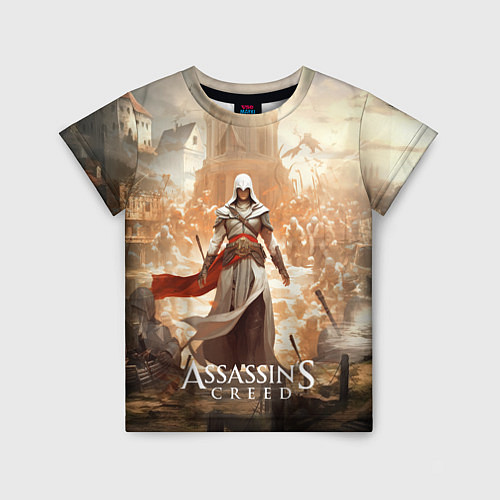 Детская футболка Assassins creed старинный город / 3D-принт – фото 1
