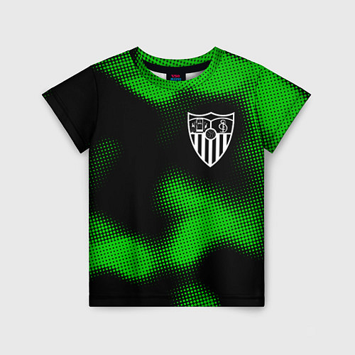 Детская футболка Sevilla sport halftone / 3D-принт – фото 1