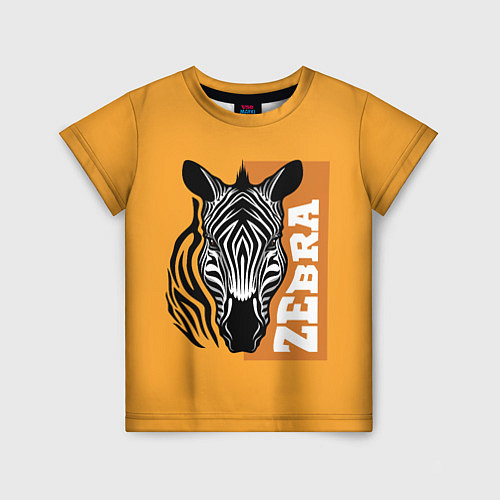 Детская футболка Zebra head / 3D-принт – фото 1