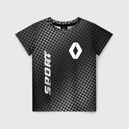 Детская футболка Renault sport carbon / 3D-принт – фото 1