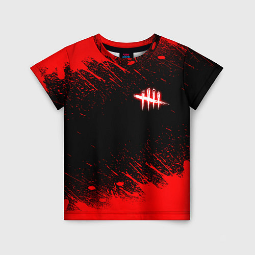 Детская футболка Dead by daylight огненный / 3D-принт – фото 1
