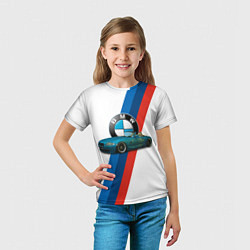 Футболка детская Немецкий родстер BMW, цвет: 3D-принт — фото 2