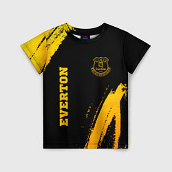 Футболка детская Everton - gold gradient вертикально, цвет: 3D-принт