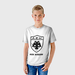 Футболка детская AEK Athens sport на светлом фоне, цвет: 3D-принт — фото 2