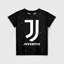 Футболка детская Juventus sport на темном фоне, цвет: 3D-принт