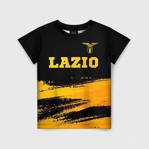 Детская футболка Lazio - gold gradient посередине / 3D-принт – фото 1