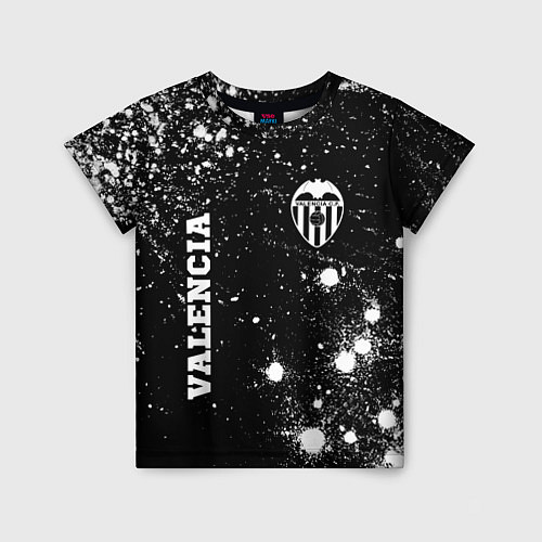 Детская футболка Valencia sport на темном фоне вертикально / 3D-принт – фото 1