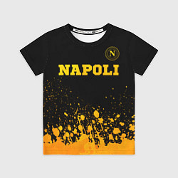 Футболка детская Napoli - gold gradient посередине, цвет: 3D-принт