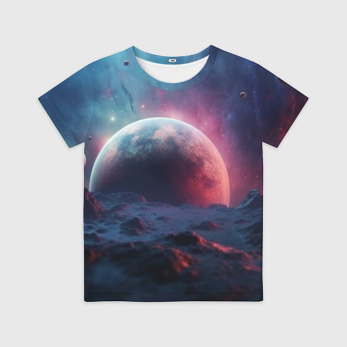 Детская футболка Фантастика космос и планета / 3D-принт – фото 1