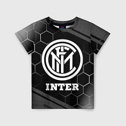 Футболка детская Inter sport на темном фоне, цвет: 3D-принт